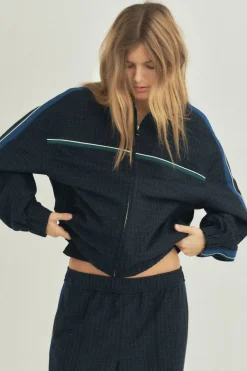 New CHAQUETA CUADROS BANDAS Mujer Chaquetas / Cazadoras