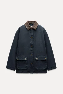 Sale CHAQUETA CUELLO CONTRASTE ZW COLLECTION Mujer Chaquetas / Cazadoras