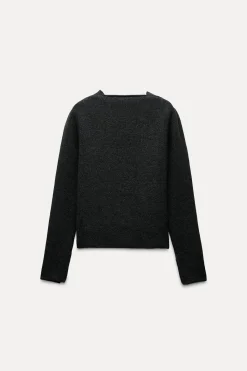 Sale CHAQUETA CUT OUT CON LANA Mujer Cárdigan / Jerséis|Punto