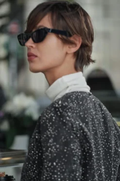 Outlet CHAQUETA DENIM BRILLOS ZW COLLECTION Mujer Chaquetas / Cazadoras