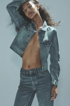 Best CHAQUETA DENIM LAVADA ZW COLLECTION Mujer Chaquetas / Cazadoras