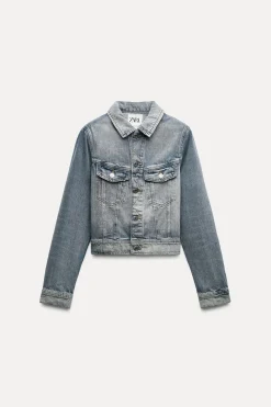 Best CHAQUETA DENIM LAVADA ZW COLLECTION Mujer Chaquetas / Cazadoras