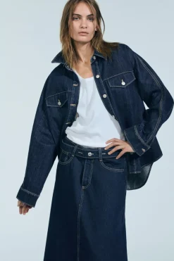 Best CHAQUETA DENIM TRF Mujer Chaquetas / Cazadoras|Camisas / Blusas