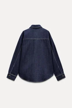 Best CHAQUETA DENIM TRF Mujer Chaquetas / Cazadoras|Camisas / Blusas