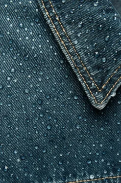 Online CHAQUETA DENIM TRF STRASS Mujer Chaquetas / Cazadoras