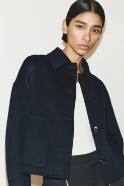 Sale CHAQUETA DOBLE FAZ MEZCLA LANA ZW COLLECTION Mujer Chaquetas / Cazadoras