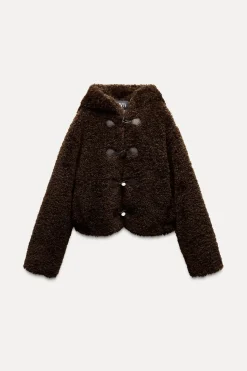 Online CHAQUETA EFECTO PELO ALAMARES Mujer Chaquetas / Cazadoras