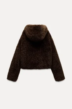 Online CHAQUETA EFECTO PELO ALAMARES Mujer Chaquetas / Cazadoras