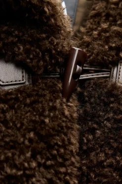 Online CHAQUETA EFECTO PELO ALAMARES Mujer Chaquetas / Cazadoras