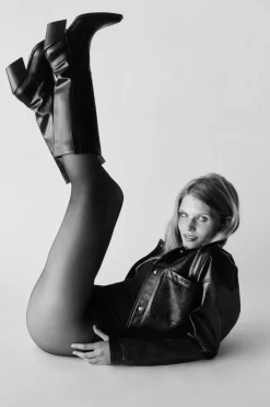 Fashion CHAQUETA EFECTO PIEL Mujer Chaquetas / Cazadoras