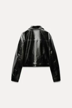 Fashion CHAQUETA EFECTO PIEL Mujer Chaquetas / Cazadoras