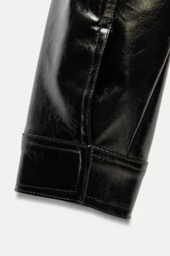 Fashion CHAQUETA EFECTO PIEL Mujer Chaquetas / Cazadoras