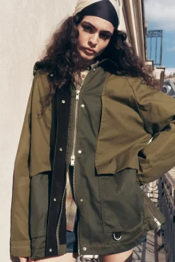 Best CHAQUETA ENCERADA CAPUCHA ZW COLLECTION Mujer Chaquetas / Cazadoras