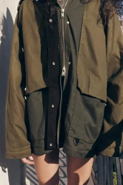 Best CHAQUETA ENCERADA CAPUCHA ZW COLLECTION Mujer Chaquetas / Cazadoras