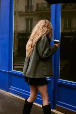 Best CHAQUETA ENCERADA CUELLO PANA Mujer Chaquetas / Cazadoras