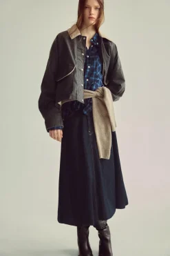 Outlet CHAQUETA ENCERADA CUELLO PANA Mujer Chaquetas / Cazadoras