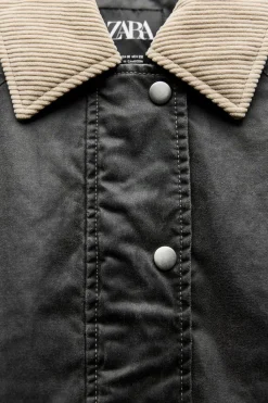 Outlet CHAQUETA ENCERADA CUELLO PANA Mujer Chaquetas / Cazadoras