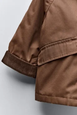 Niños ZARA 1½ - 6 Años·Abrigos|6 - 18 Meses·Abrigos / Buzos<CHAQUETA ENCERADA CUELLO PANA