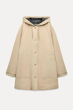 Clearance CHAQUETA ENGOMADA WATER RESISTANT ZW COLLECTION Mujer Abrigos / Anoraks|Chaquetas / Cazadoras