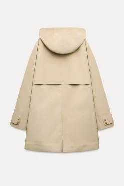 Clearance CHAQUETA ENGOMADA WATER RESISTANT ZW COLLECTION Mujer Abrigos / Anoraks|Chaquetas / Cazadoras