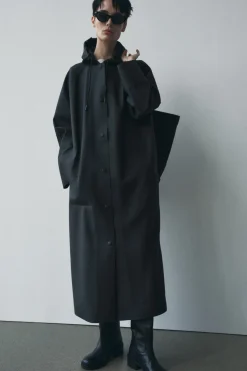 Online CHAQUETA ENGOMADA WATER RESISTANT ZW COLLECTION Mujer Abrigos / Anoraks