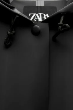 Online CHAQUETA ENGOMADA WATER RESISTANT ZW COLLECTION Mujer Abrigos / Anoraks