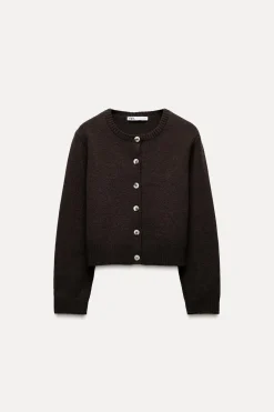 Fashion CHAQUETA ENTALLADA PUNTO Mujer Cárdigan / Jerséis|Punto