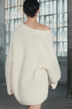 Online CHAQUETA ESCOTE PICO 100% LANA Mujer Cárdigan / Jerséis|Punto