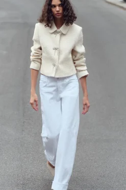 Outlet CHAQUETA ESTRUCTURA BOTÓN LAZO Mujer Chaquetas / Cazadoras|Blazers / Chalecos