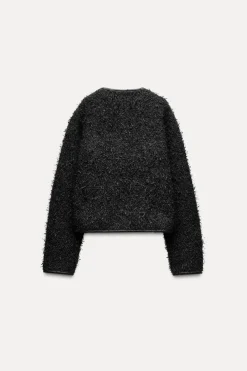 Best CHAQUETA ESTRUCTURA HILO METALIZADO Mujer Cárdigan / Jerséis|Punto