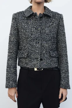 Online CHAQUETA ESTRUCTURA LENTEJUELAS Mujer Chaquetas / Cazadoras|Blazers / Chalecos