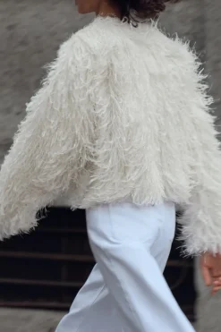 New CHAQUETA FLECOS HILO METALIZADO Mujer Chaquetas / Cazadoras