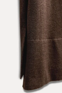 Online CHAQUETA LARGA PUNTO LISO Mujer Cárdigan / Jerséis|Punto