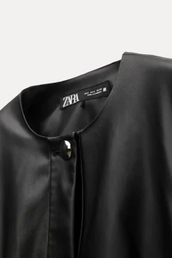 Sale CHAQUETA PEPLUM EFECTO PIEL Mujer Chaquetas / Cazadoras