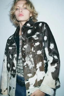 Fashion CHAQUETA PIEL 100% ZW COLLECTION Mujer Chaquetas / Cazadoras