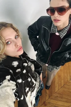 Fashion CHAQUETA PIEL 100% ZW COLLECTION Mujer Chaquetas / Cazadoras