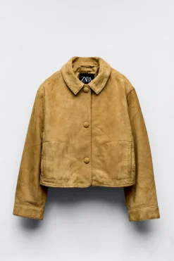 Niños ZARA 6 - 14 Años·Abrigos|6 - 14 Años·Total Look<CHAQUETA PIEL ANTE