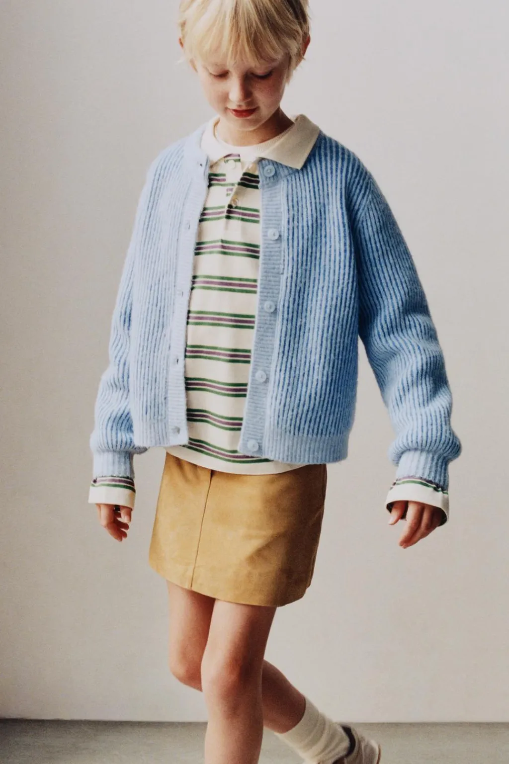 Niños ZARA 6 - 14 Años·Punto<CHAQUETA PUNTO