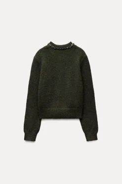 Best CHAQUETA PUNTO ABALORIOS JOYA Mujer Cárdigan / Jerséis|Punto