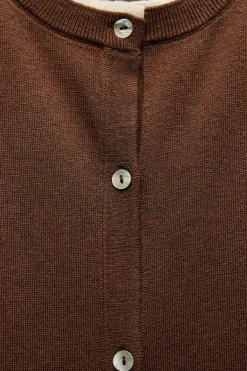 Outlet CHAQUETA PUNTO ACABADOS COMBINADOS Mujer Cárdigan / Jerséis|Punto