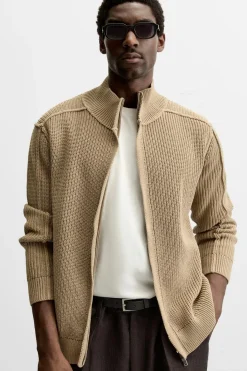 Hot CHAQUETA PUNTO ACABADOS REVÉS Hombre Jerséis / Chaquetas