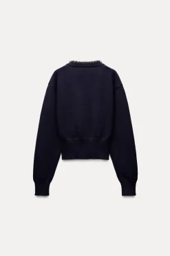 Best CHAQUETA PUNTO BOLAS Mujer Cárdigan / Jerséis|Punto