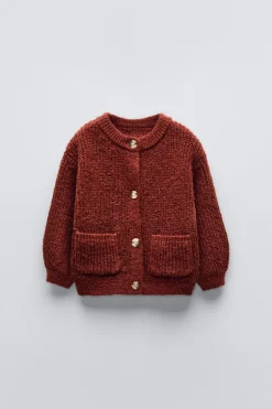 Niños ZARA 1½ - 6 Años·Punto|6 - 18 Meses·Punto<CHAQUETA PUNTO BOLSILLOS