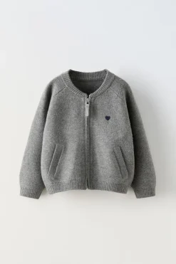 Niños ZARA 1½ - 6 Años·Punto<CHAQUETA PUNTO BORDADO