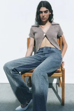 Clearance CHAQUETA PUNTO BOTÓN Mujer Cárdigan / Jerséis|Punto