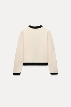 Fashion CHAQUETA PUNTO BOTONES DORADOS Mujer Cárdigan / Jerséis|Punto