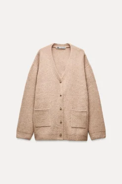 Online CHAQUETA PUNTO BOTONES DORADOS Mujer Cárdigan / Jerséis|Punto