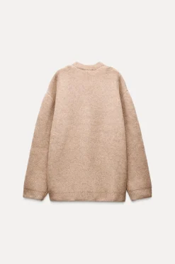 Online CHAQUETA PUNTO BOTONES DORADOS Mujer Cárdigan / Jerséis|Punto