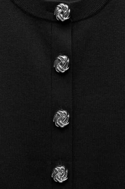 Best CHAQUETA PUNTO BOTONES GRANDES Mujer Cárdigan / Jerséis|Punto