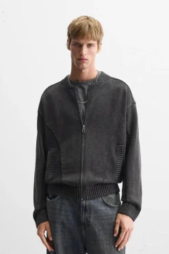 Discount CHAQUETA PUNTO CREMALLERA Hombre Jerséis / Chaquetas